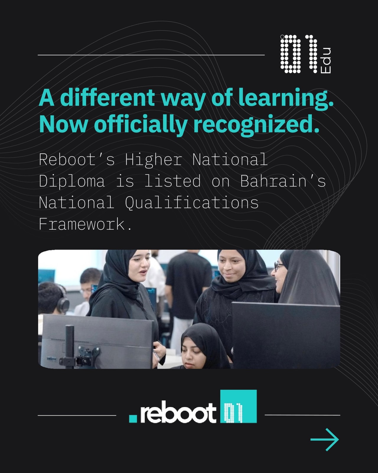 01Edu LinkedIn post